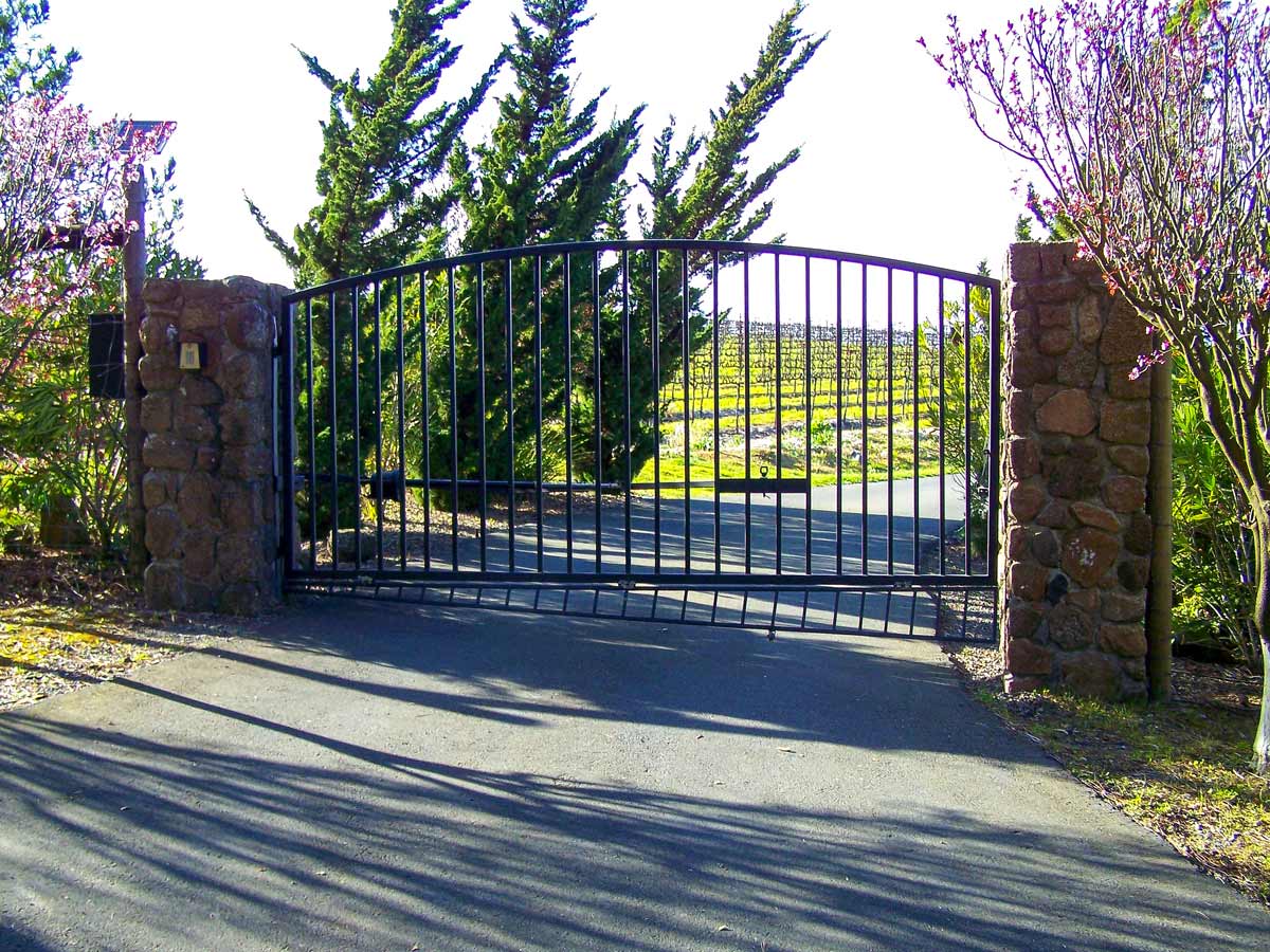 Custom Automated Gates - Single Arched Gate - Forestville, CA
