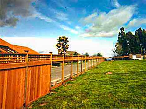 DiFranco Gate & Fence Company - Custom Wire Fences - Non Climbing Wire Fence with Lattice Board - Rohnert Park, CA